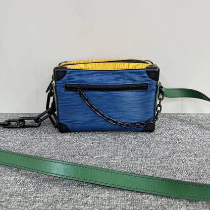 Louis Vuitton Soft Trunk Bag Blue Yellow Crossbody