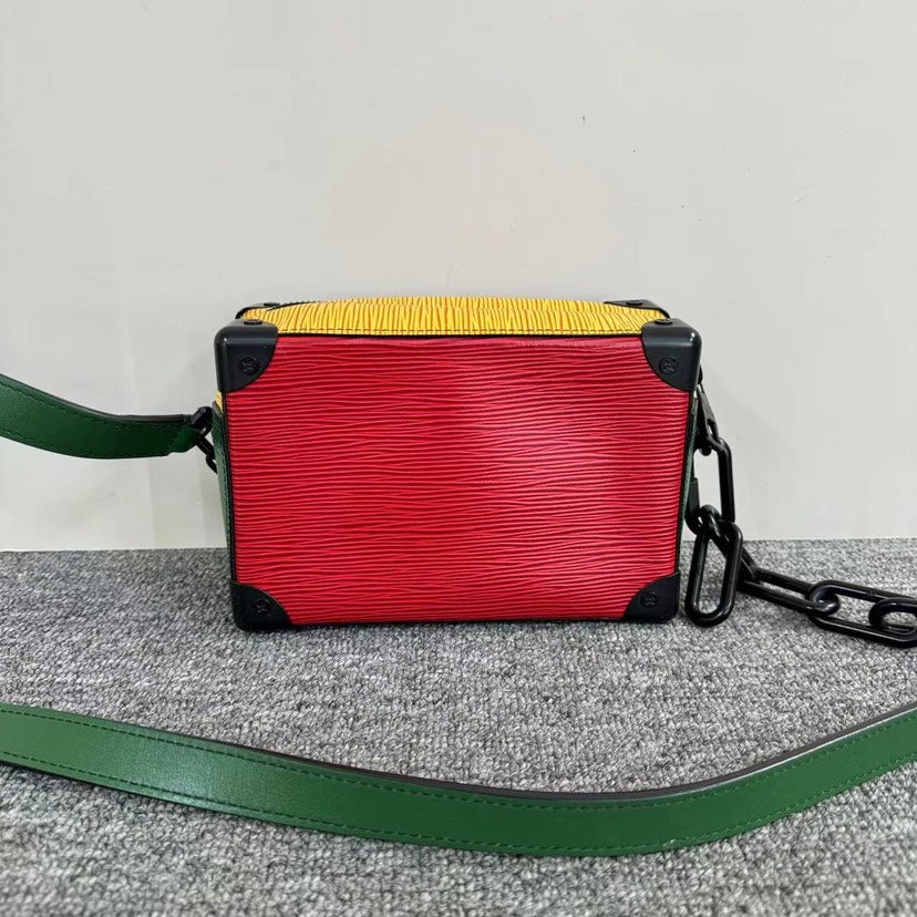 Louis Vuitton Soft Trunk Bag Blue Yellow Crossbody