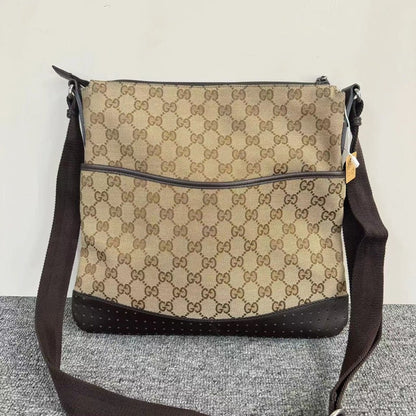 Gucci GG Supreme Canvas Beige Crossbody Bag