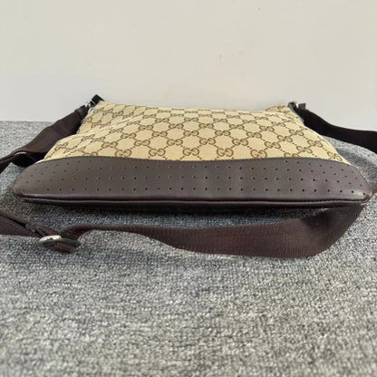 Gucci GG Supreme Canvas Beige Crossbody Bag