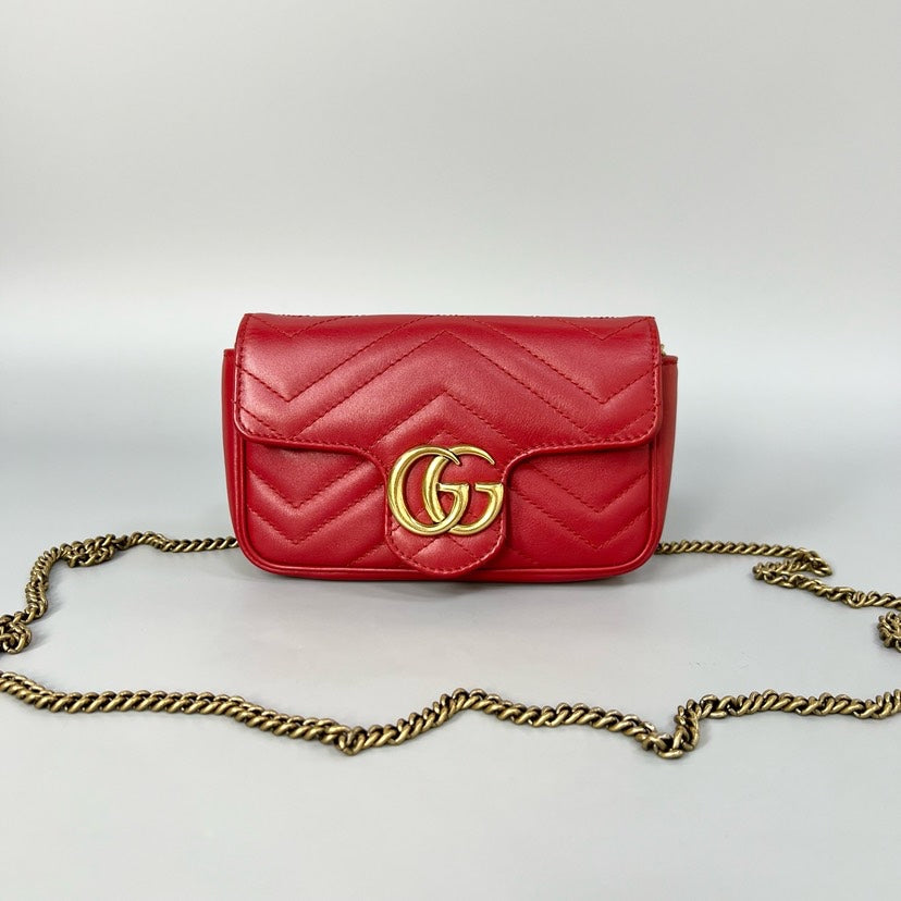 Gucci Marmont Mini Red Crossbody Bag