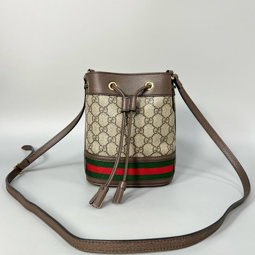 Gucci Ophidia Mini Beige Crossbody Bag