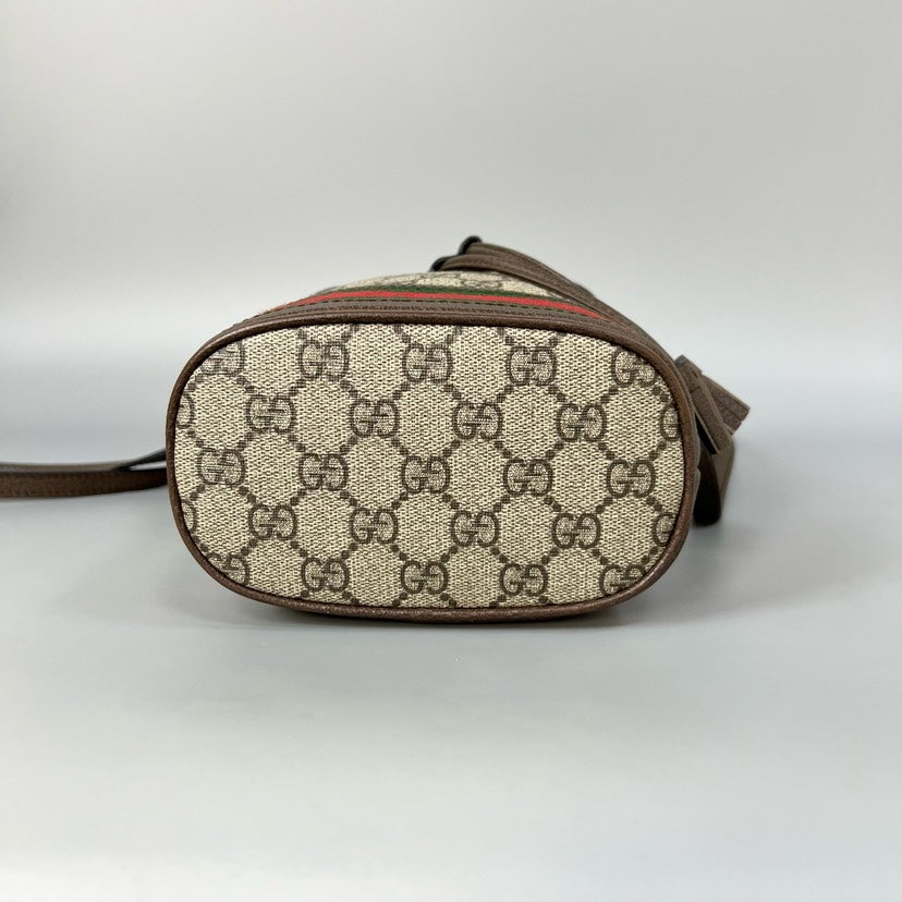 Gucci Ophidia Mini Beige Crossbody Bag