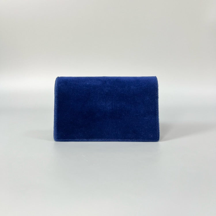 Gucci Dionysus Mini Velvet Crossbody Blue