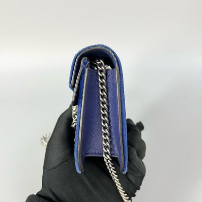 Gucci Dionysus Mini Velvet Crossbody Blue