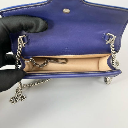 Gucci Dionysus Mini Velvet Crossbody Blue
