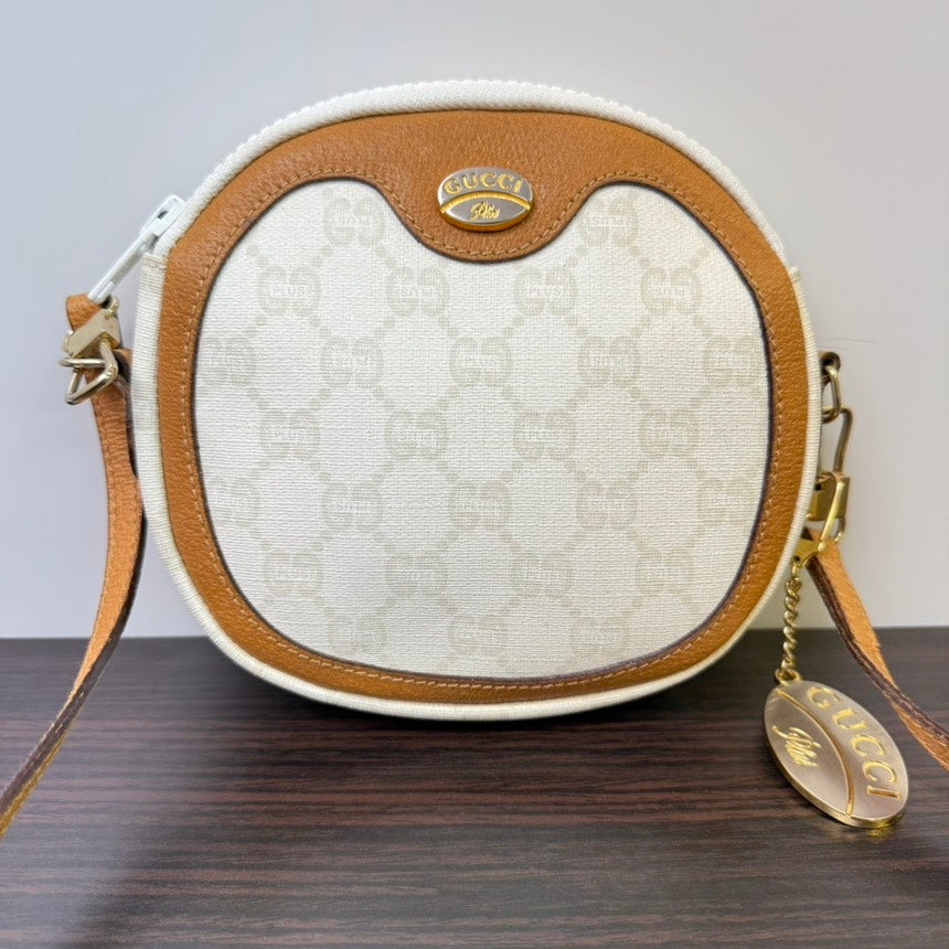 Gucci GG Plus Beige Brown Crossbody Bag