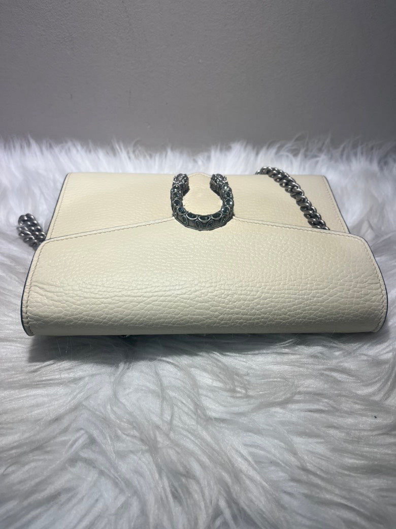 Gucci Dionysus White Leather Crossbody Bag