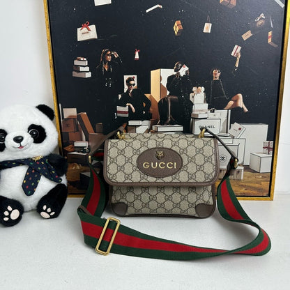 Gucci Ophidia Beige Crossbody Bag Brown
