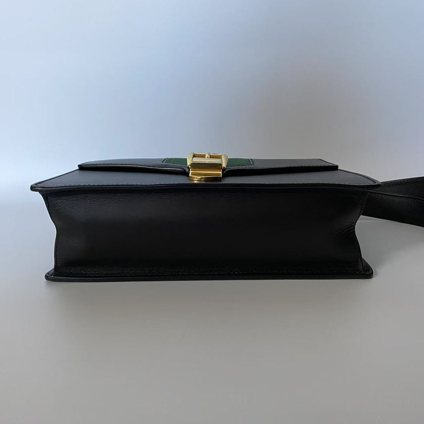 Gucci Dionysus Black Leather Crossbody Bag