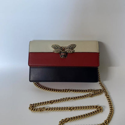 Gucci GG Marmont Bee Clutch Multicolor Crossbody Bag