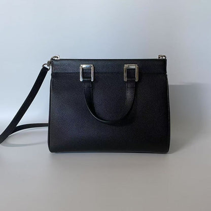 Gucci GG Marmont Black Leather Crossbody Bag