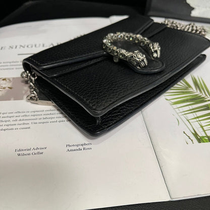 Gucci Black Mini Dionysus WOC Crossbody Bag