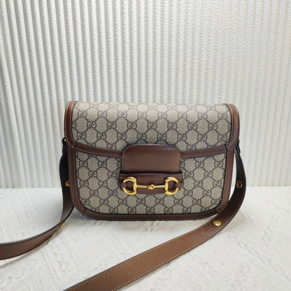 Preloved Gucci GG Supreme Monogram Beige Crossbody Bag 11900790
