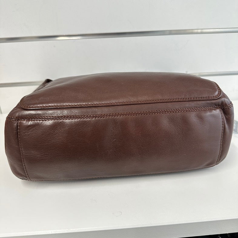 Chanel Crossbody Bag 2757 in Brown Leather