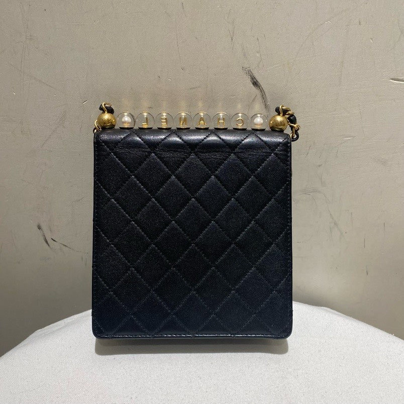 Chanel Limited Edition Black Gold Crossbody Bag