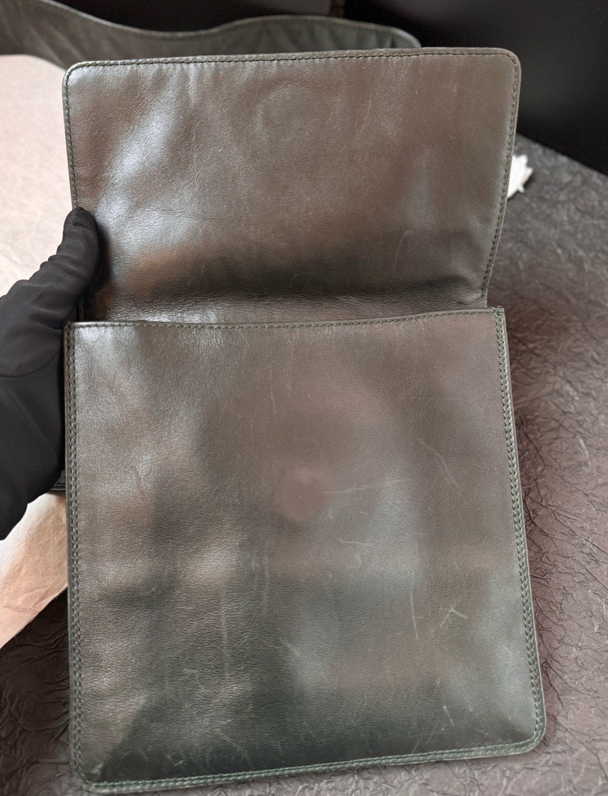 Chanel Vintage Crossbody Bag Black Leather