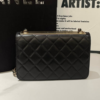 Chanel Trendy CC Wallet On Chain Black Crossbody Bag