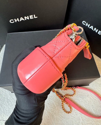 Chanel Mini Gabrielle Calfskin Pink Crossbody Bag