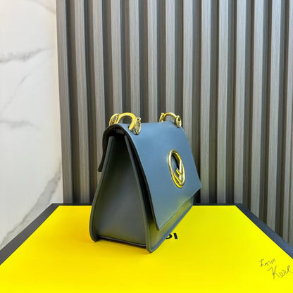 Fendi Kan I Blue Shoulder Bag - Designer Handbag