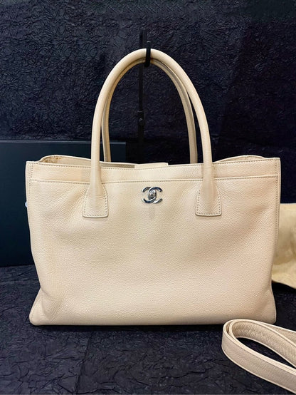 Chanel Caviar Beige Luxury Handbag Style