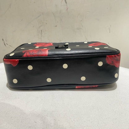 Saint Laurent Ysl Camera Bag MM Black Polka Dot Rose Crossbody