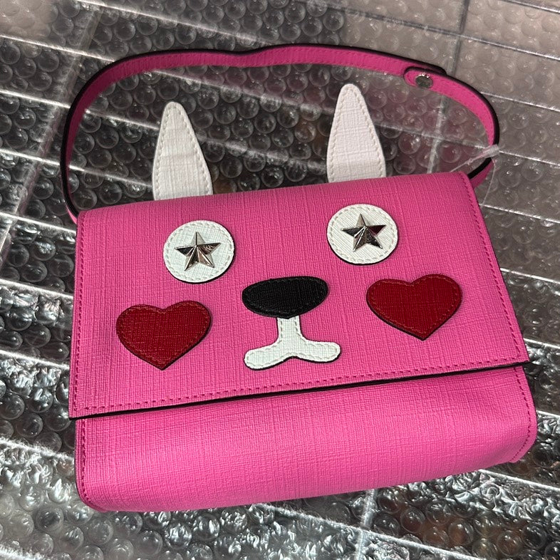 Gucci Animal Face Pink Crossbody Bag –  Designer Handbag