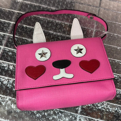 Gucci Animal Face Pink Crossbody Bag –  Designer Handbag