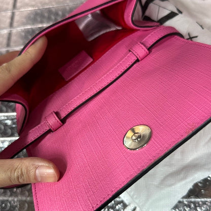 Gucci Animal Face Pink Crossbody Bag –  Designer Handbag
