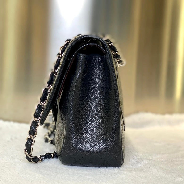 Pre-Loved Chanel CF Crossbody Black Leather Crossbody Bag 0065