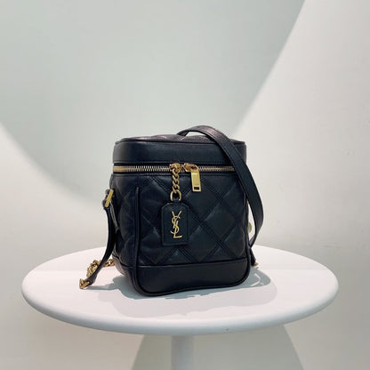 Preloved YSL Saint Laurent Van  Bag Black Leather Crossbody