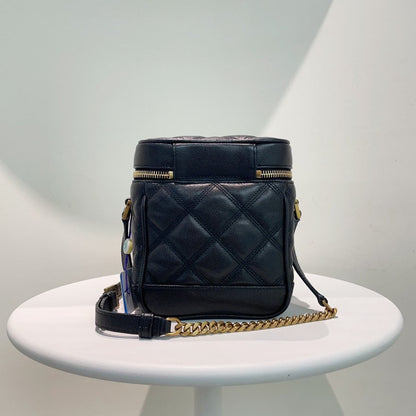 Preloved YSL Saint Laurent Van  Bag Black Leather Crossbody