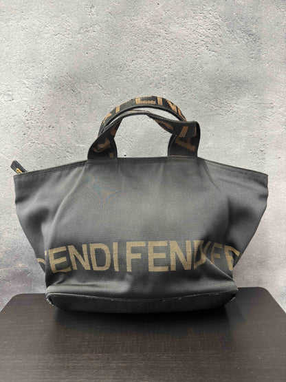 Fendi Nylon Tote Bag Black RE57816600