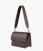 Dark brown mini cross-body bag