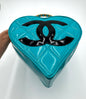 Chanel 1995 Barbie Blue Black Heart Vanity Bag