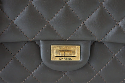 Chanel Bag 2.55 Medium Classic Double Flap Dark Olive Khaki New