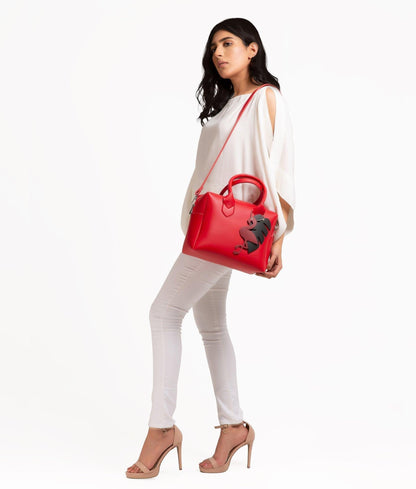 Red mini bowling bag