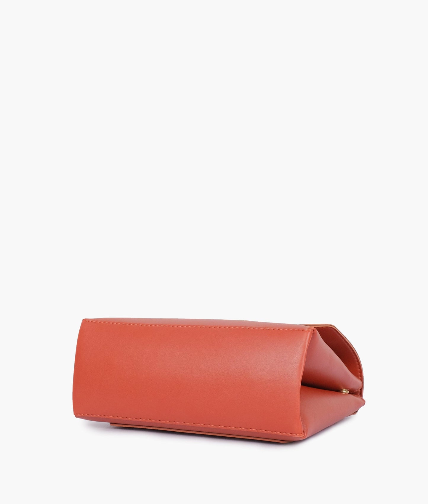 Rust mini top-handle bag