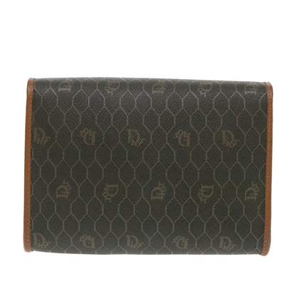 Christian Dior Honeycomb Chain Canvas Khaki Canvas Shoulder Bag Bag ()