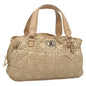 Christian Dior Charming Tote Cannage Quilt Nylon Beige Nylon Bag