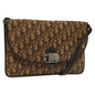Christian Dior Trotter Shoulder Bag Canvas Brown Canvas Bag