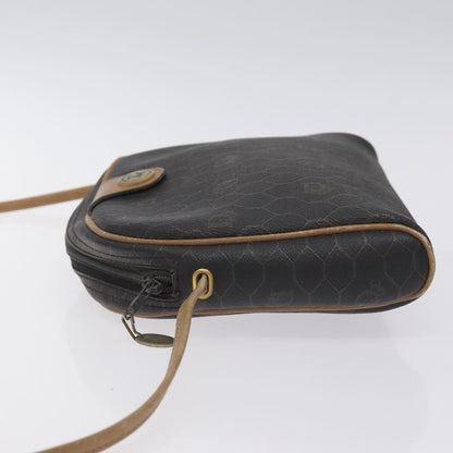 Christian Dior Honeycomb Shoulder Bag Canvas Black Canvas Bag