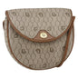 Christian Dior Honeycomb Flap Crossbody Bag Coated Canvas Beige Canvas Shoulder Bag Bag