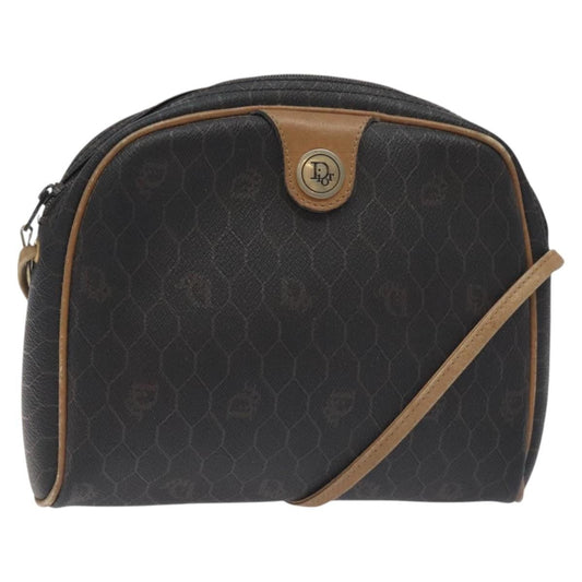 Christian Dior Honeycomb Shoulder Bag Canvas Black Canvas Bag ()