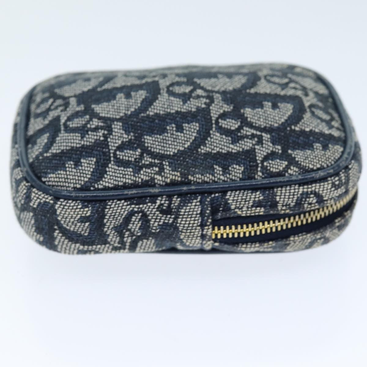 Christian Dior Trotter Pouch Canvas Navy Canvas Clutche Pouche Bag