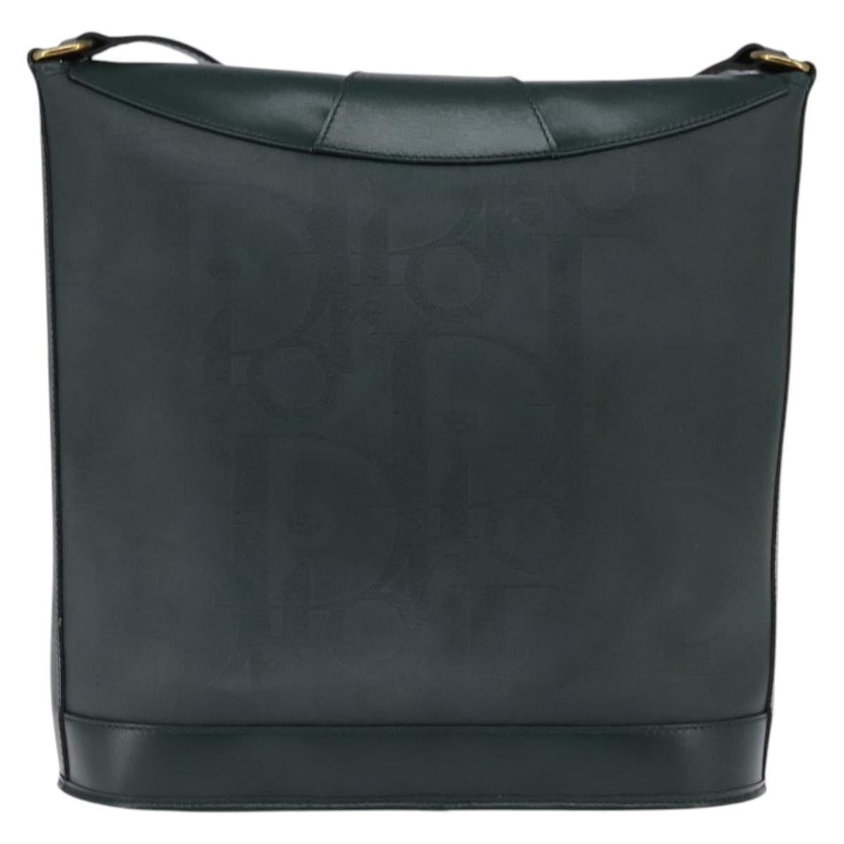 Christian Dior Trotter Crossbody Bag Canvas Green Canvas Shoulder Bag Bag