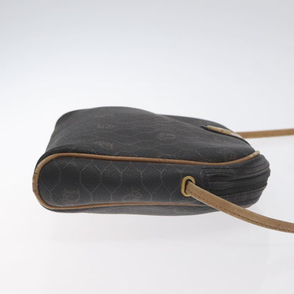 Christian Dior Honeycomb Shoulder Bag Canvas Black Canvas Bag