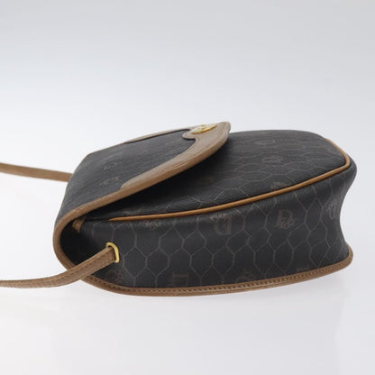 Christian Dior Honeycomb Shoulder Bag Canvas Black Canvas Bag Canvas
