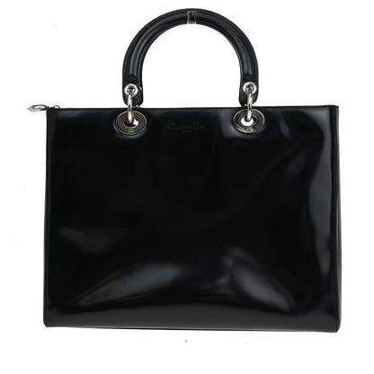 Dior Lady Dior Leather Black Handbag Leather
