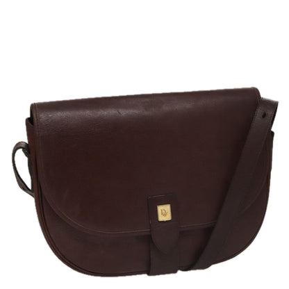 Christian Dior Trotter Shoulder Bag Canvas Burgundy Leather Shoulder Bag Bag